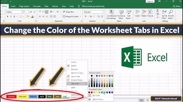 How to Change the Color of the Worksheet Tabs in Excel