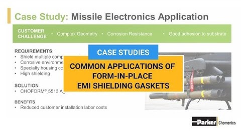 Common Applications for Form-In-Place EMI Shielding Gaskets | Chomerics | Parker Hannifin