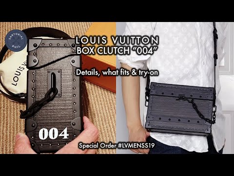 Louis Vuitton Clutch Box Absolute Noir – Hard-sided trunk bag: Details,  what fits & try-on 