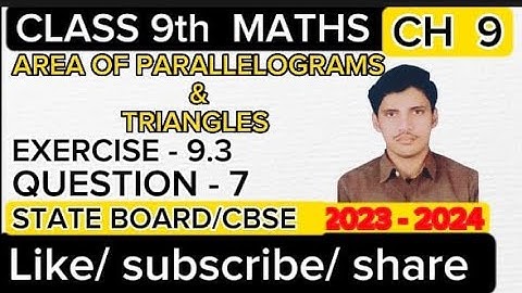 ncert class 9 maths chapter 9 exercise 9.3 question 7 // ch 9 maths class 9 ex 9.3 q7