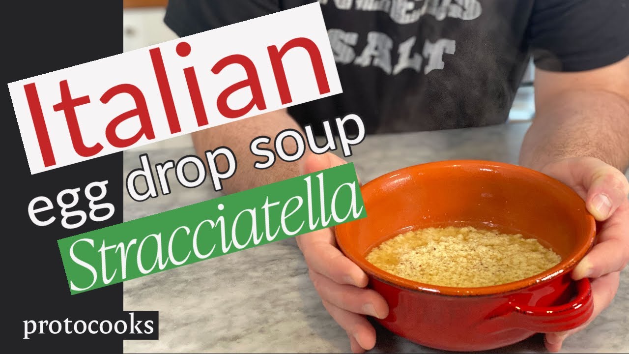 Chef Frank makes Italian Egg Drop Soup (Stracciatella) - YouTube