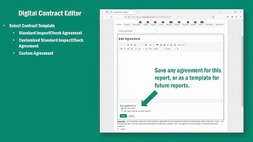 InspectCheck   Digital Contract Editor Overview