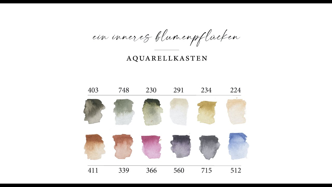ein inneres blumenpflücken // Aquarellkasten