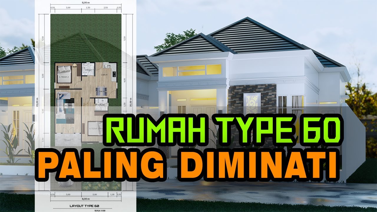 KONSEP RUMAH MINIMALIS TYPE 60 PALING DIMINATI YouTube