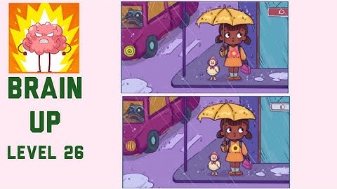 Brain Up Level 26 Find 3 differences between the 2 pictures Walkthrough