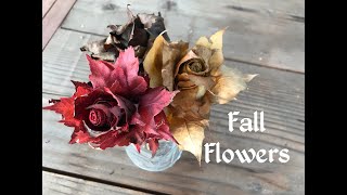 Fall Leaf Flowers