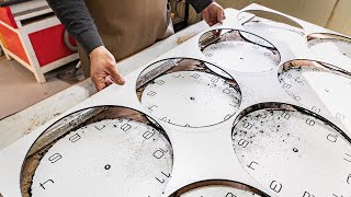 Process of Making Clocks. Korean Clock Factory
