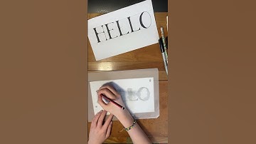 How to use tracing paper #shorts #handlettering #howto #tutorial