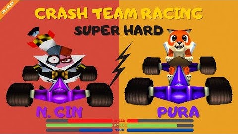 #16 FINAL ROUND (N. Gin vs Pura) | Crash Team Racing (PS1) - 2 Players Crystal Cup SUPER HARD!!!