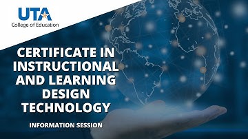 Certificate in Instructional and Learning Design Technology