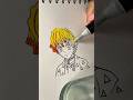 I used @sketchar.io app to draw Zenitsu  #sketchar #ardrawing #demonslayer #zenitsu  #fypviralシ