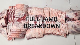 Full Breakdown Of A Lamb ( Basic Step by Step Instructions)