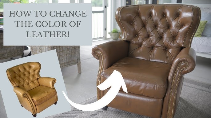 Using ALL-IN-ONE Stain to Change color of Faded leather.
