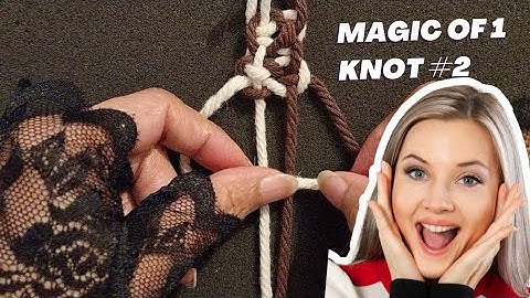 Pastime Creation/How to make various designs by 1 KNOT easy diy tutorial?