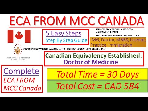 ECA FROM MCC CANADA  | How to Apply & DIY
