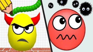 DRAW TO SMASH vs HIDE BALL - All Levels New UPDATE Satisfying Double gameplay Walkthrough ios screenshot 2