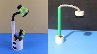 2 Awesome Table Lamp Idea । LED Desk Lamp ।  Homemade LED Table Lamp