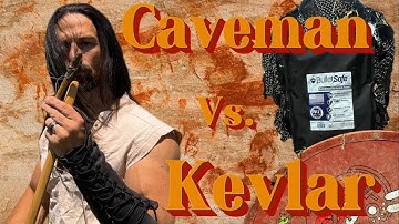 A sharp rock and and atlatl, vs soft ballistic armor…it’s Encino Man time