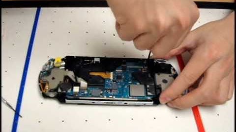 PSP Disassembly broken LCD replacement and case change
