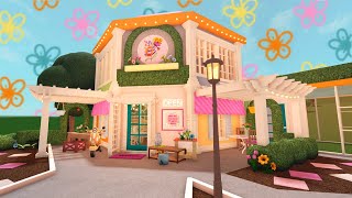 Building a Floral Cafe in Bloxburg Building a Floral Cafe in Bloxburg