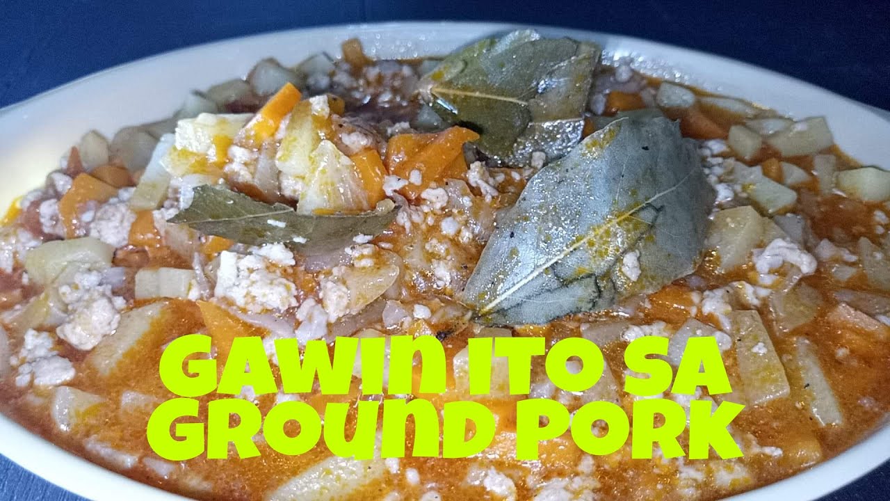 Ground Pork recipe (own version) - YouTube
