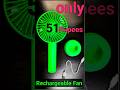Best Wireless Rechargeable Mini Fan #hindi#viral#fan#wireless#recharge #shorts