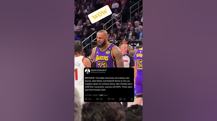 Lakers trade Anthony Davis for Mavericks Luka Doncic #lakers #lebronjames #dallasmav