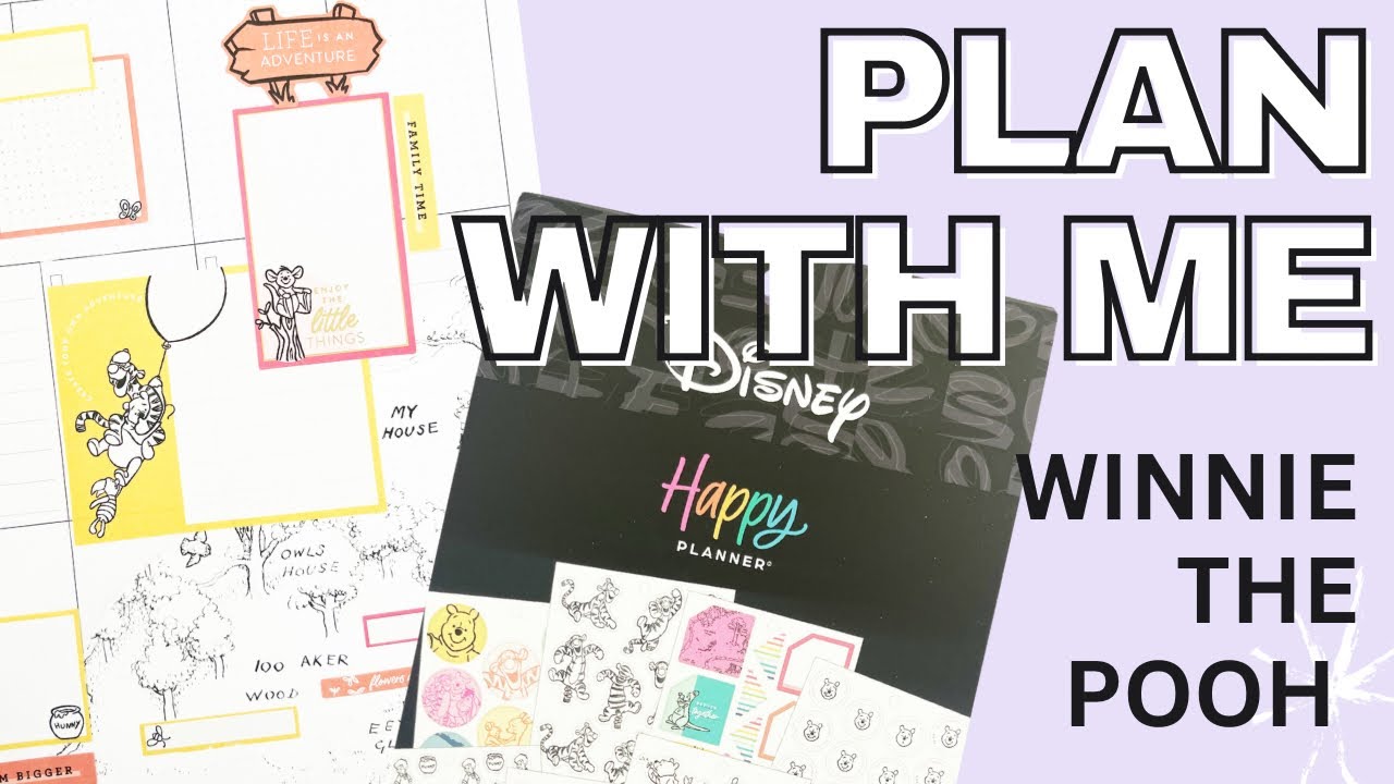 Plan With Me | Winnie the Pooh Disney Spread | Classic Happy Planner ...