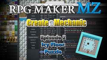Create-a-Mechanic: Icy Floor/Sliding Floor Puzzle [RPG Maker MZ/MV Tutorial]