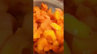MAKING APRICOT JAM ( see full video on how to make)
