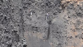 excavation of high quality black sand cliffs