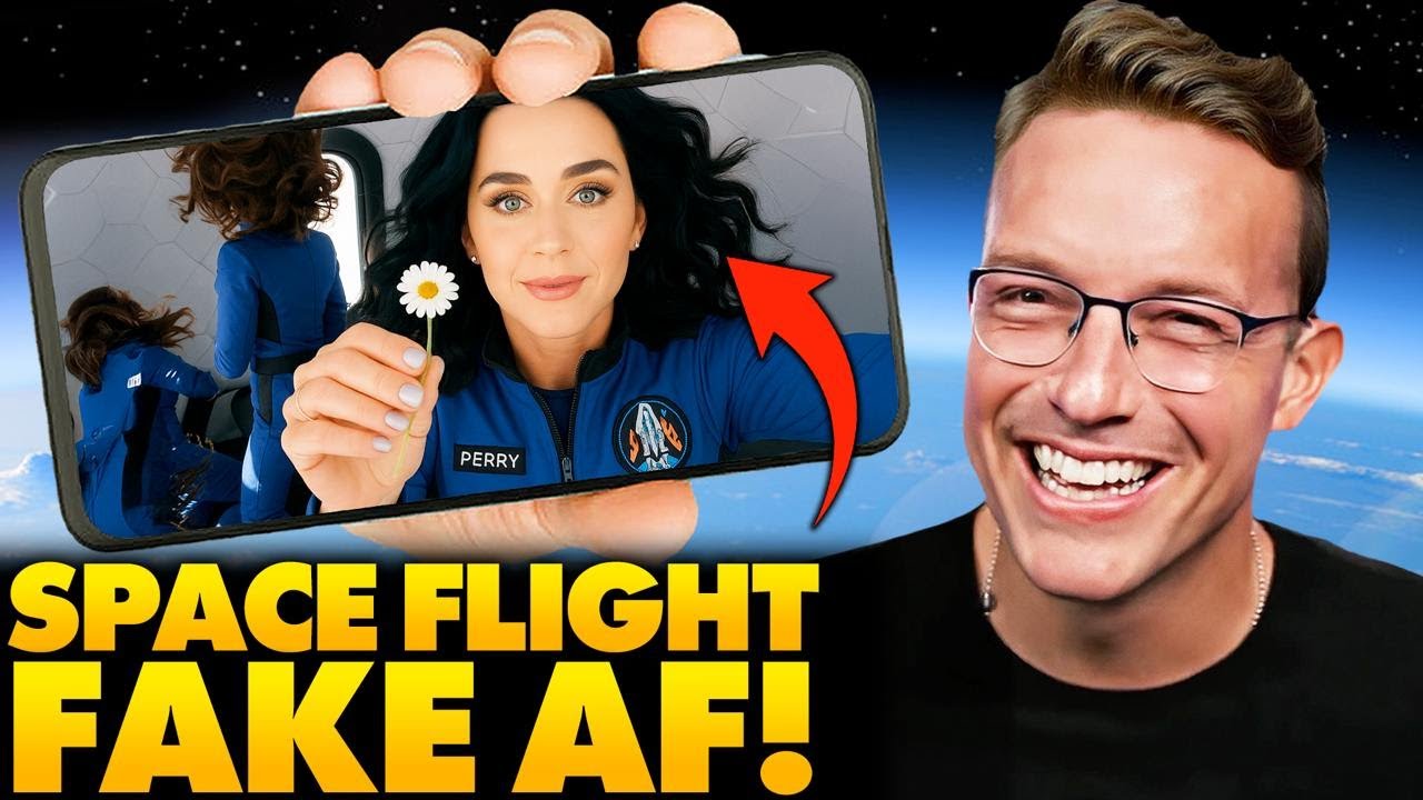 New SHOCK Video Proves Katy Perry 'Space Flight' Was FAKE? | 'Look at Her Hair and Hand..'