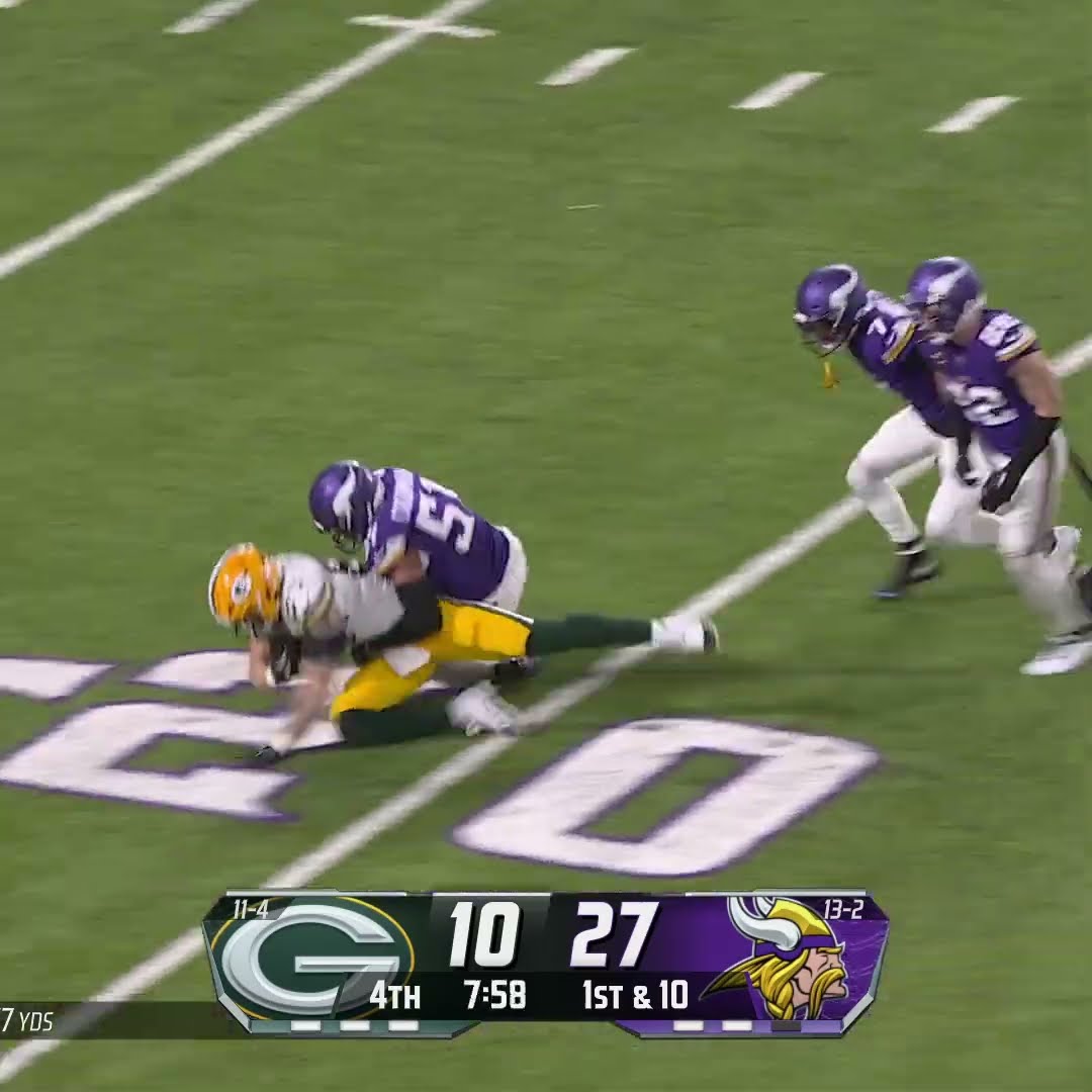 Tucker Kraft catches for a 35-yard Gain vs. Minnesota Vikings