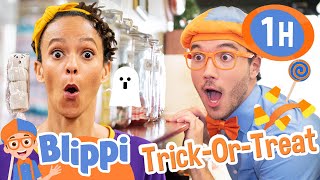 blippi learns how to make halloween candy 1 hour of blippi educational videos for kids