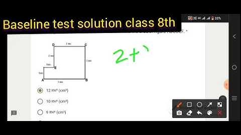 baseline test solution class 8th