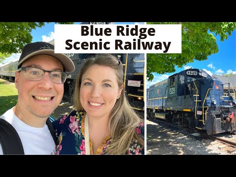 Blue Ridge Scenic Railway! My first time on a train! Blue Ridge Travel Vlog!