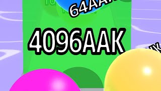 BALL RUN 2048 — INFINITY ∞ 4096 AAK // 3-LETTERS WALL! (AAK-LLION 🙂, Gameplay)