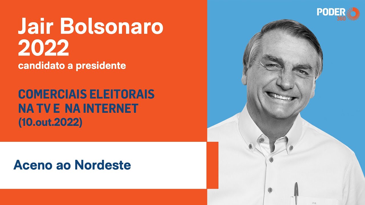 Bolsonaro (programa eleitoral 5min - TV): aceno ao Nordeste (10.out.2022)