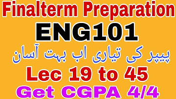 ENG101 Final term Preparation||Eng101 Final term Preparation 2025||Eng101 Finalterm Preparation 2025