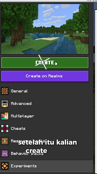 Ini Cara Mengkatifkan Vibrant Visual #minecraft #minecraftpreview