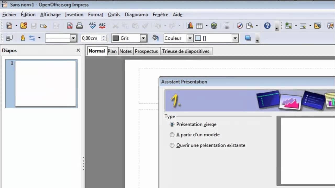 Comment Faire Un Double Page A4 Video Open Office Cours vidéo OpenOffice Impress 1 - Créer une présentation et la