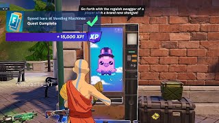 Spend bars at Vending Machines Fortnite