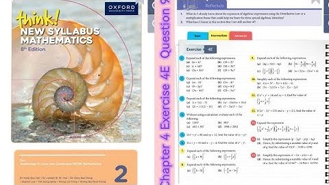 Oxford Think New Syllabus Mathematics 8th Edition Book 2 || Chapter 4 | Exercise 4E | Question 9