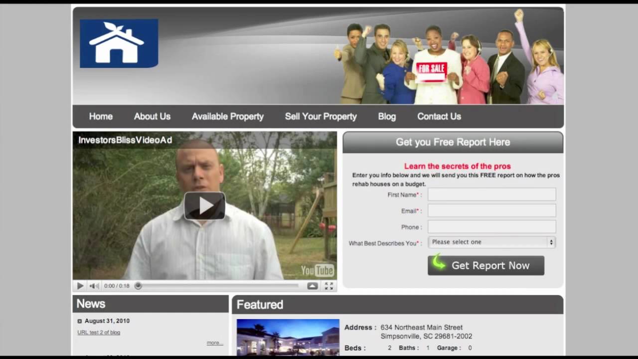 quick tour of real estate investor website templates youtube real estate investor website templates