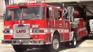 *Major Airhorn* LAFD Truck 11 responding