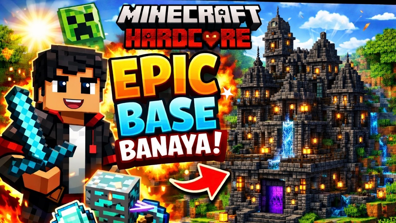 Minecraft Hardcore 😈 | Survival Series Day 1 | First Day Shocked Me ...
