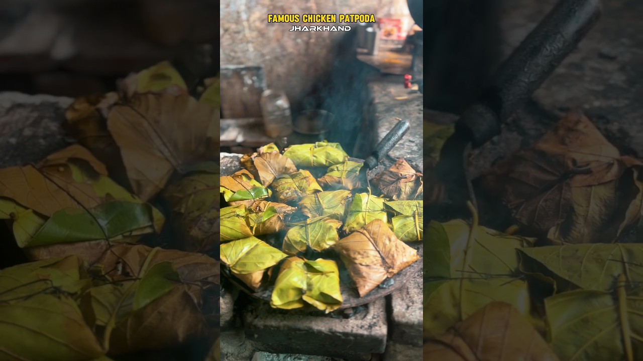 | Famous Chicken PatPoda Jharkhand | Deshi Style Chicken | Tribal Food Vlog |