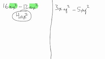 Monomials 4, Subtracting Monomials 1