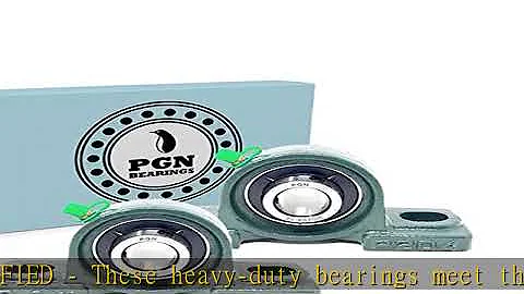 PGN UCP204-12 Pillow Block Bearing - Pack of 2 Mounted Pillow Block Bearings - Chrome Steel Bearing