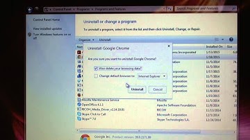 How to uninstall Google Chrome on Windows 7